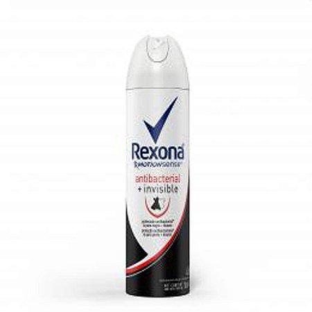 Desodorante Aerossol Rexona Feminino Antibacterial Invisible - Embalagem 1X87 GR