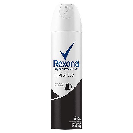 Desodorante Aerossol Rexona Feminino Invisible - Embalagem 1X90 GR