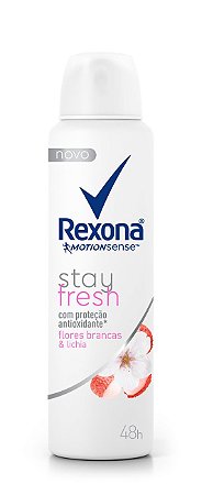 Desodorante Aerosol Rexona Feminino Stay Fresh - Embalagem 1X90 GR