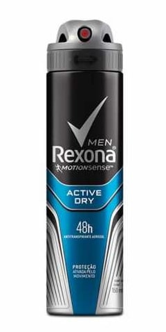 Desodorante Aerossol Rexona Masculino Active - Embalagem 1X89 GR