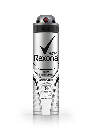 Desodorante Aerossol Rexona Masculino Sem Perfumes - Embalagem 1X90 GR
