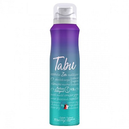 Desodorante Aerossol Tabu Zen - Embalagem 1X150 ML