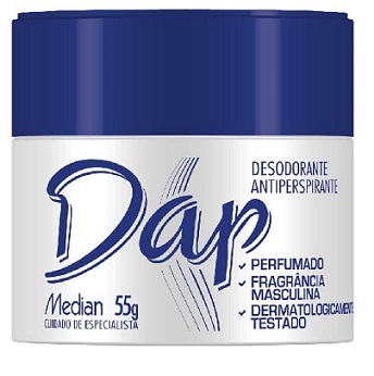 Desodorante Creme Dap Antiperspirante Masculino - Embalagem 6X55 GR - Preço Unitário R$5,62
