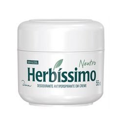 Desodorante Creme Herbissimo Air Branco Neutro - Embalagem 12X55 GR - Preço Unitário R$5,01