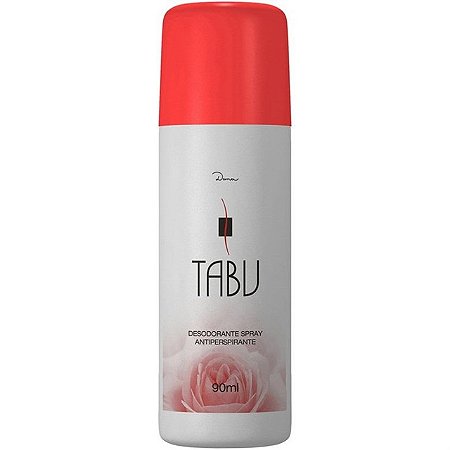 Desodorante Spray Tabu - Embalagem 12X90 ML - Preço Unitário R$5,03