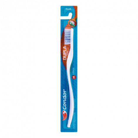 Escova Dental Condor Plus Dupla Ação - Embalagem 12X1 UN - Preço Unitário R$2,85