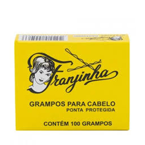 Grampo Para Cabelo Franjinha Castanho N°5 - Embalagem 10X100 UN - Preço Unitário R$4,04