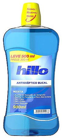 Antiseptico Bucal Hillo Menta Promocional - Embalagem 1X500 ML