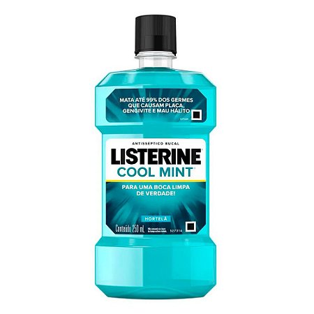 Antiseptico Bucal Listerine Cool Mint - Embalagem 1X250 ML