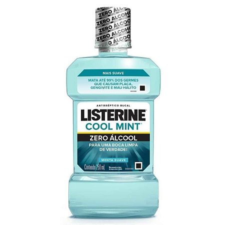 Antiseptico Bucal Listerine Cool Mint Zero - Embalagem 1X250 ML