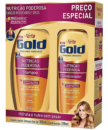 Kit Niely Shampoo 275Ml + Condicionador 175Mlpos Quimica Oleo De Argan - Embalagem 1X2 UN