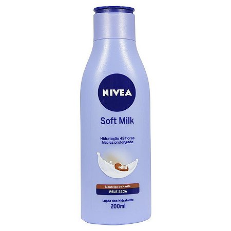 Loção Hidratante Nivea Soft Milk Para Pele Seca - Embalagem 1X200 ML
