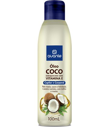 Oleo Capilar Avante Coco - Embalagem 12X100 ML - Preço Unitário R$5,92