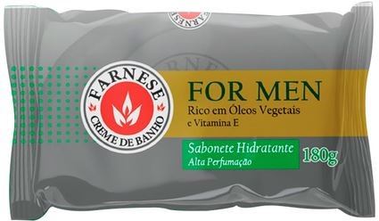 Sabonete Farnese Hidratante For Men - Embalagem 6X180 GR - Preço Unitário R$4,51