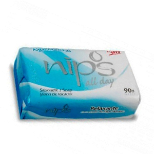 Sabonete Nips Suave Azul - Algas Marinhas - Embalagem 12X85 GR - Preço Unitário R$1,15