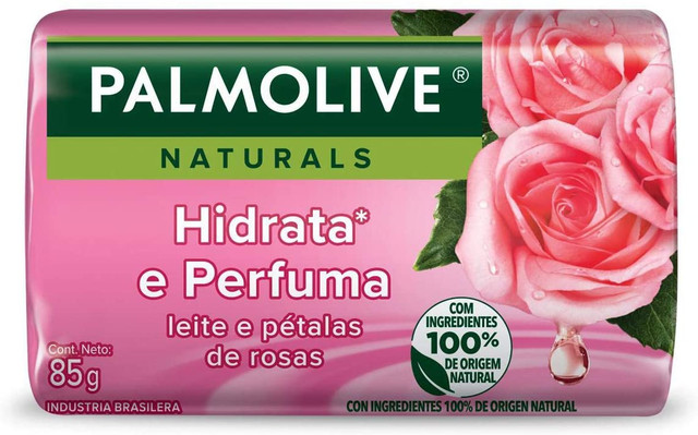 Sabonete Palmolive Suave Hidrata E Perfuma - Leite E Petalas De Rosas - Embalagem 12X85 GR - Preço Unitário R$2,28