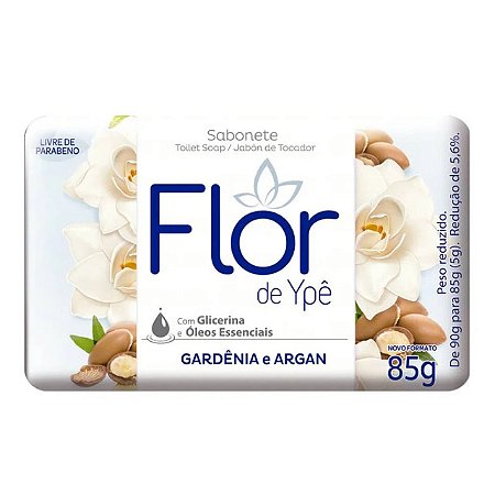 Sabonete Ype Suave Branco Gardenia E Argan - Embalagem 12X85 GR - Preço Unitário R$1,52
