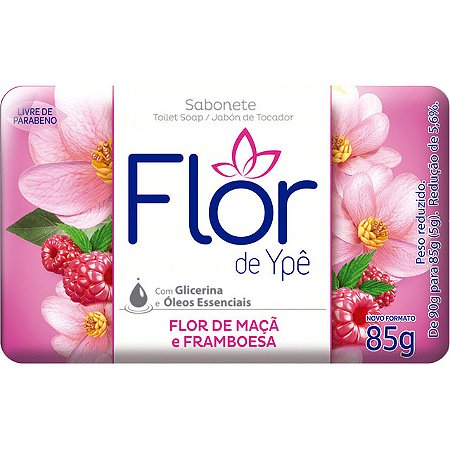 Sabonete Flor De Ype Rosa Flor De Maça E Framboesa - Embalagem 12X85 GR - Preço Unitário R$1,43