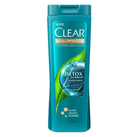 Shampoo Clear Anticaspa Detox Diario - Embalagem 1X200 ML