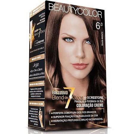 Tintura Para Cabelo Beauty Color 6.0 Louro Escuro - Embalagem 1X1 UN