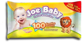 Lenco Umedecido Toalha Joe Baby Leve 100 Pague 80 - Embalagem 1X100 UN