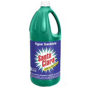 Agua Sanitaria Santa Clara - Embalagem 8X2 LT - Preço Unitário R$5,11