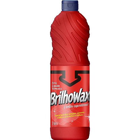 Cera Liquida Brilhowax Vermelha - Embalagem 12X750 ML - Preço Unitário R$9,1