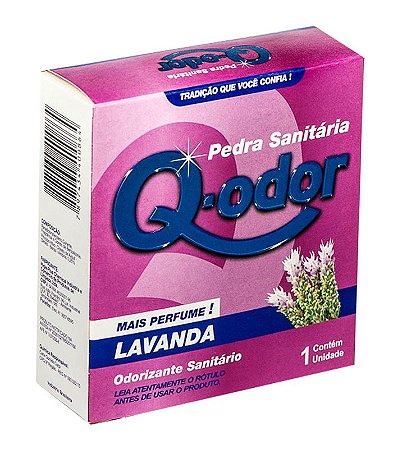 Desinfetante Sanitario Q-Odor Pedra Lavanda - Embalagem 36X1 UN - Preço Unitário R$2,03