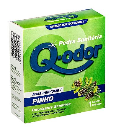 Desinfetante Sanitario Q-Odor Pedra Pinho - Embalagem 36X1 UN - Preço Unitário R$1,97