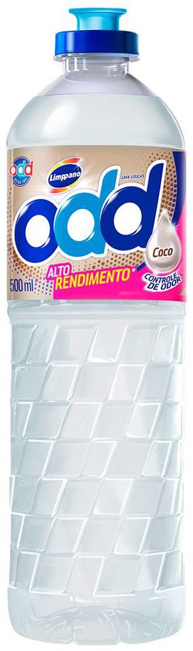 Detergente Liquido Odd Coco - Embalagem 24X500 ML - Preço Unitário R$2,02