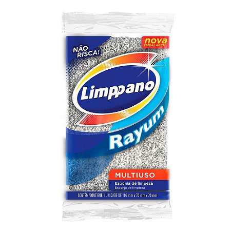 Esponja Limppano Rayum - Embalagem 10X1 UN - Preço Unitário R$3,57