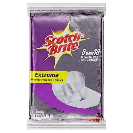 Esponja Scoth Brite Extreme - Embalagem 10X1 UN - Preço Unitário R$2,95