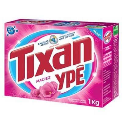 Detergente Lava Roupas Em Po Tixan Caixa Maciez Rosa - Embalagem 20X1 KG - Preço Unitário R$8,61
