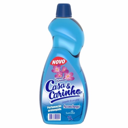 Limpa Casa E Carinho Aconchego Azul - Embalagem 12X1 LT - Preço Unitário R$4,46