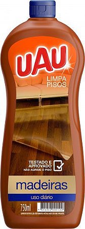 Limpa Pisos Uau Madeiras - Embalagem 12X750 ML - Preço Unitário R$7,93
