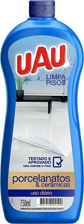 Limpa Pisos Uau Porcelanato E Ceramicas - Embalagem 12X750 ML - Preço Unitário R$7,89