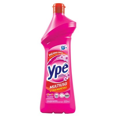 Limpador Ype Multiuso 2 Em 1 Com Açao Tira Manchas - Embalagem 12X500 ML - Preço Unitário R$4,02