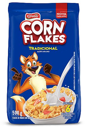Matinais Ki Cereal Corn Flakes Açucarado - Embalagem 1X500 GR