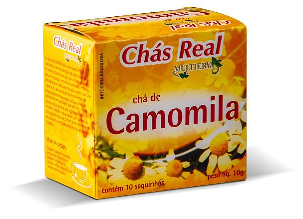 Cha Real Camomila - Embalagem 10X10 UN - Preço Unitário R$2,79