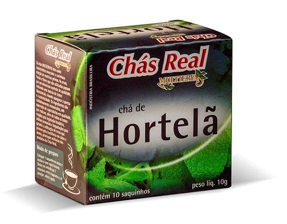 Cha Real Hortela - Embalagem 10X10 UN - Preço Unitário R$2,57