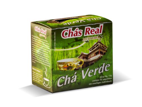 Cha Verde Real - Embalagem 10X10 UN - Preço Unitário R$3,46