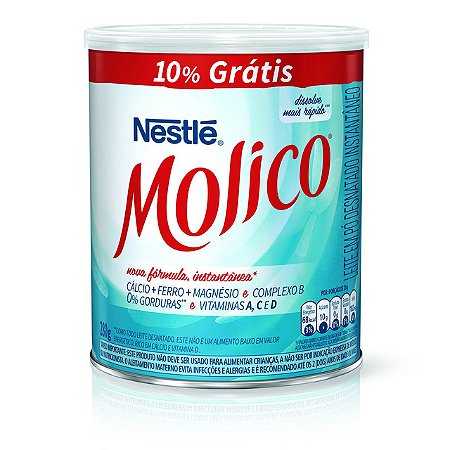 Leite Em Po Desnatado Molico Promocional - Embalagem 1X280 GR