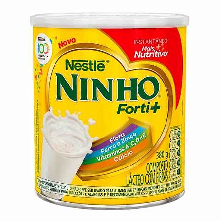 Leite Em Po Ninho Fort+ Instantaneo Lata Composto - Embalagem 6X380 GR - Preço Unitário R$17,4