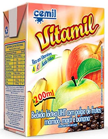 Bebida Lactea Cemil Frutas Vitamil - Embalagem 27X200 ML - Preço Unitário R$1,07