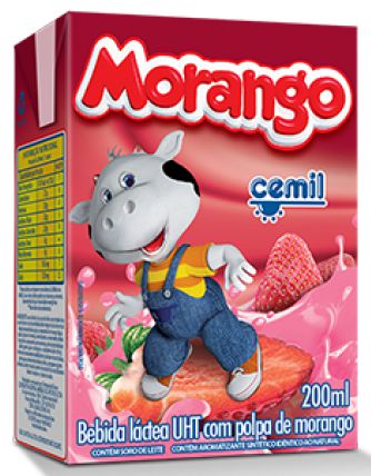Bebida Lactea Cemil Morango - Embalagem 27X200 ML - Preço Unitário R$1,08