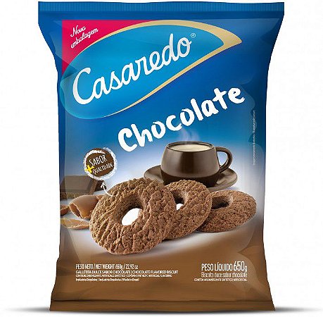 Biscoito Casaredo Rosquinha Chocolate - Embalagem 16X600 GR - Preço Unitário R$7,25
