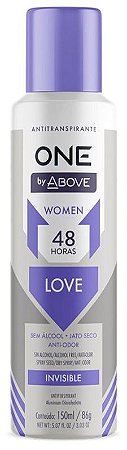 Desodorante Aerossol Above One By 48h Feminino Love - Embalagem 1X150 ML