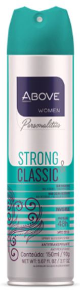 Desodorante Aerossol Above Pers Feminino Strong Classic - Embalagem 1X150 ML