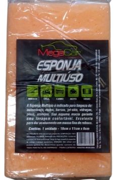 Esponja Megacar Multi Uso - Embalagem 12X1 UN - Preço Unitário R$4,35