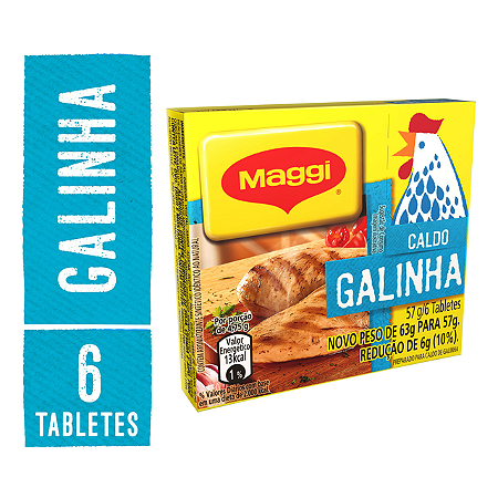 Caldo Maggi Nestle Galinha - Embalagem 10X57 GR - Preço Unitário R$1,52